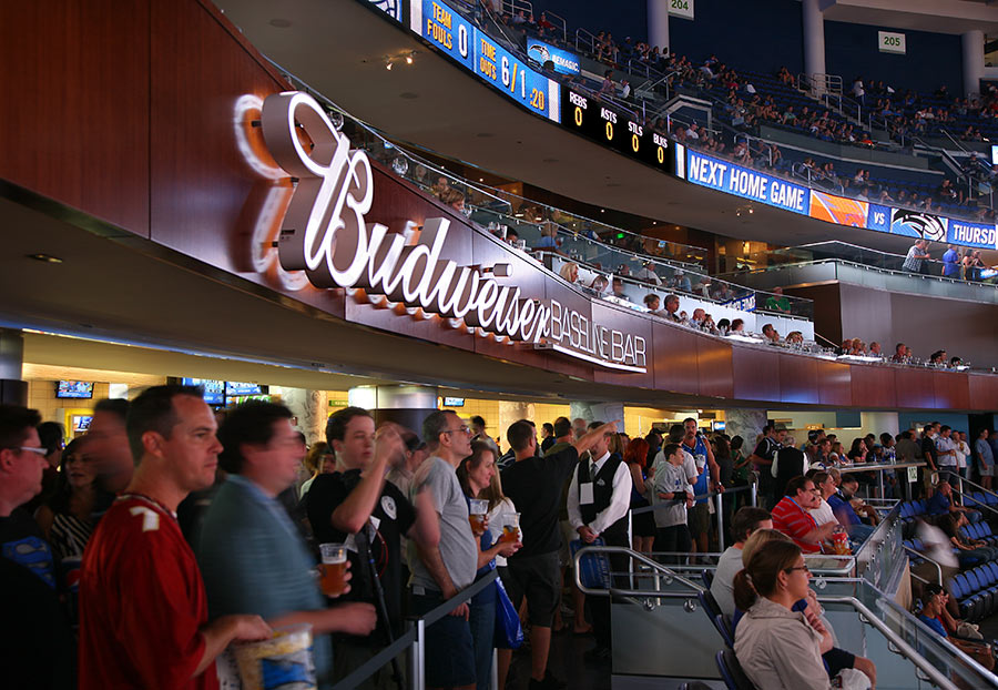 Amway Center Budweiser Signage