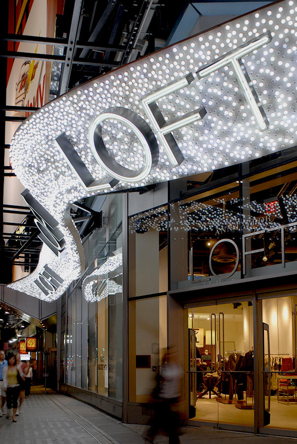 Ann Taylor Loft Illuminated Signage