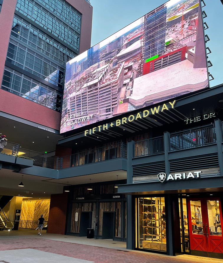 Fifth + Broadway LED Community Board Signage