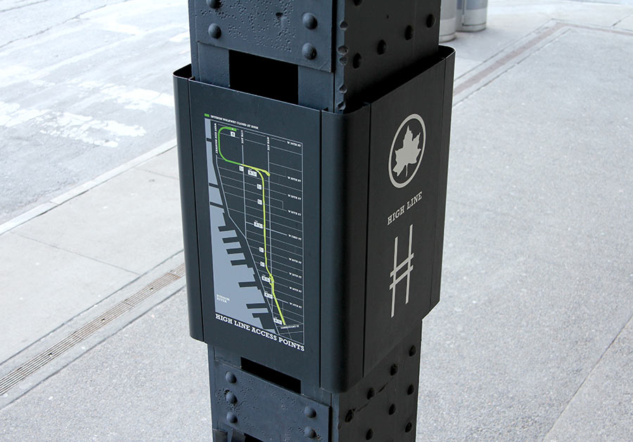 High Line Wayfinding Signage