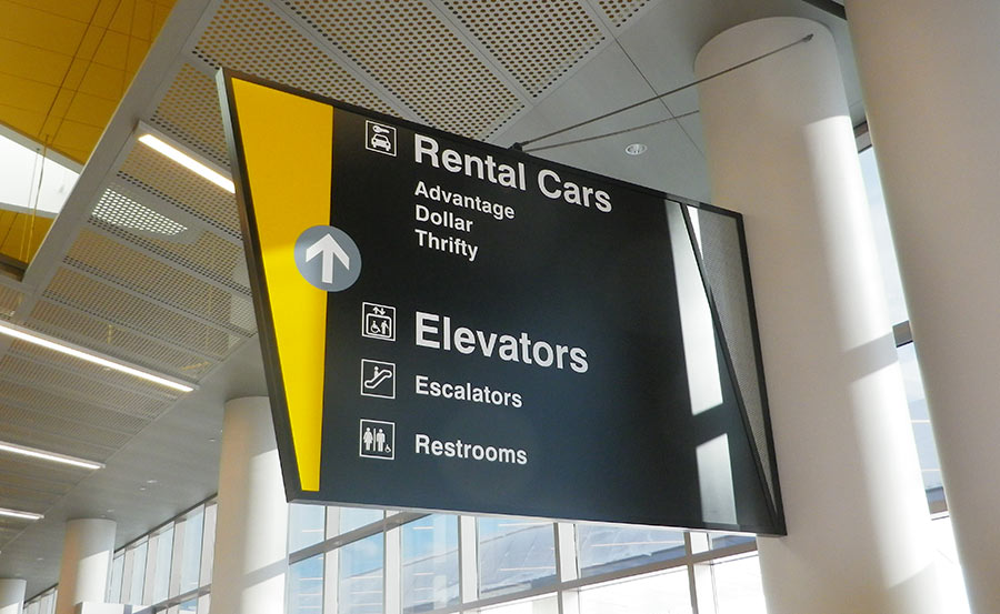 Logan Airport Wayfinding Signage