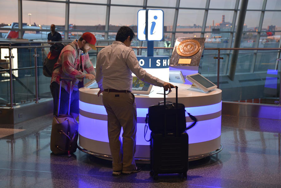 Logan Airport Interactive Wayfinding Kiosk