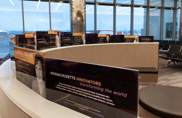 Logan Airport Waiting Area Signage