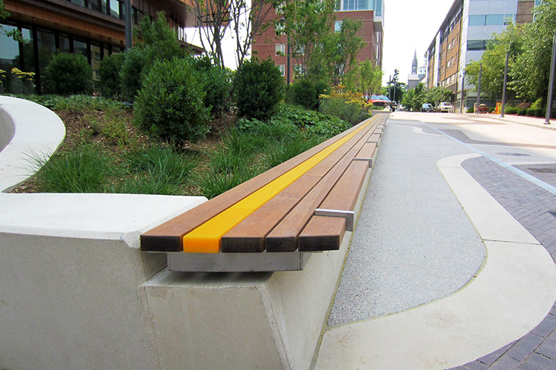 MassArt Exterior Illuminated Benches