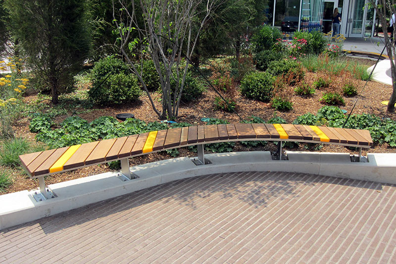 MassArt Exterior Illuminated Benches