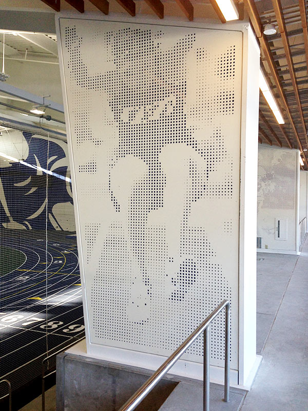 Middlebury College Custom Perforated Column