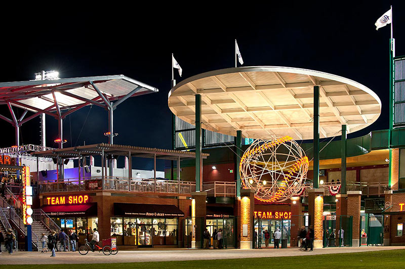 Reno Aces Baseball Digital Sculpture