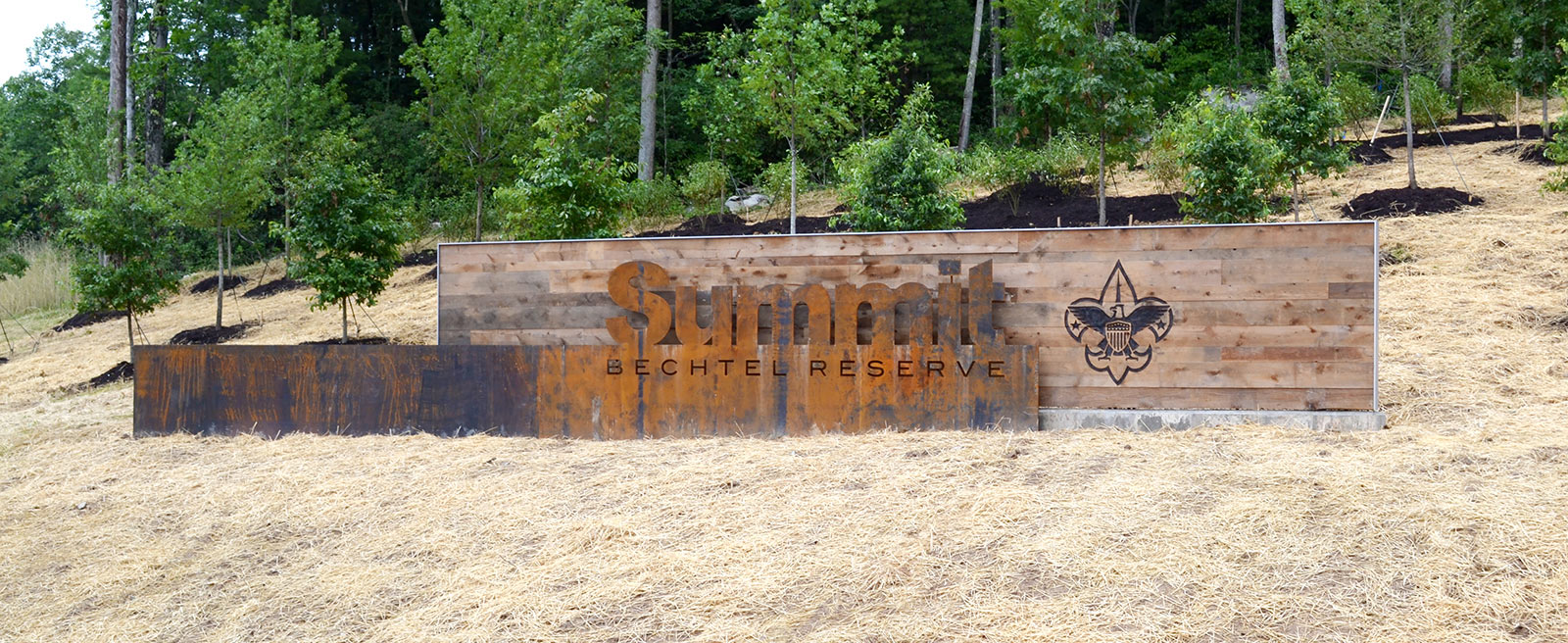 Summit Bechtel Reserve Corten Steel Signage