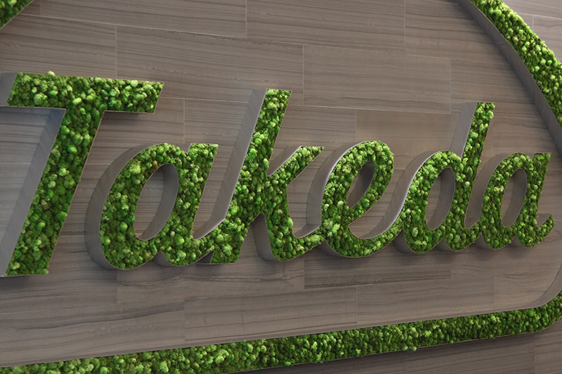 Takeda Moss Signage