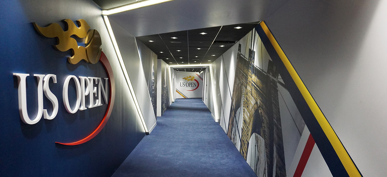 USTA Player Hallway